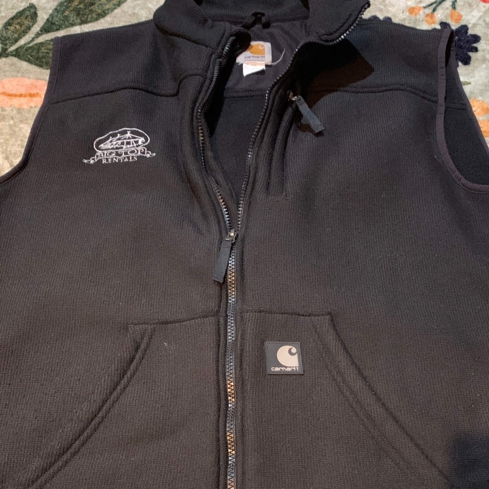 Carhartt Black Sleeveless Zip Vest